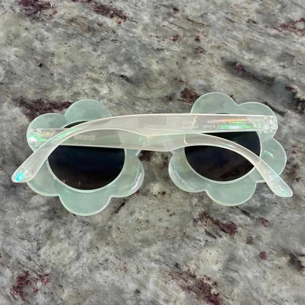 Gymboree Flower Sunglasses Girls Iridescent Daisy Round UV